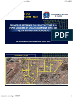 TDR Projet Intégrés Eau Hygiène Et Assainissement - Quartiers de Ouagadougou
