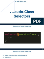 Lecture15 PseudoClassSelectors