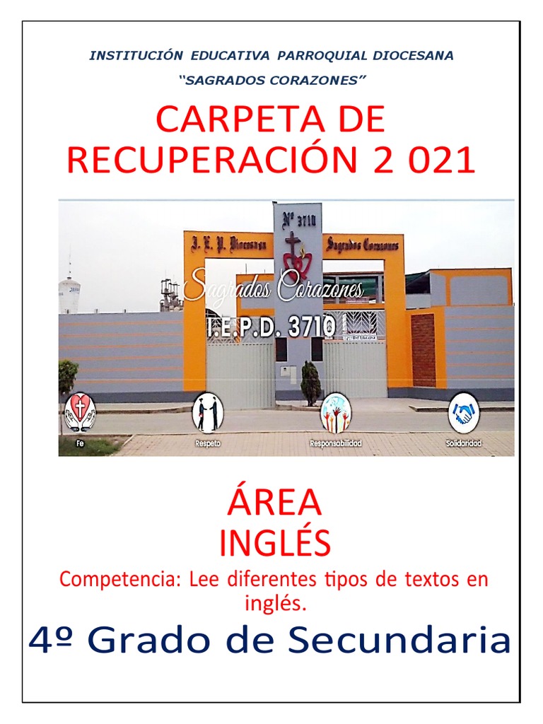 4to Ano Lee... Ingles Carpeta de Recuperacion 2021 | PDF | Aprendizaje ...