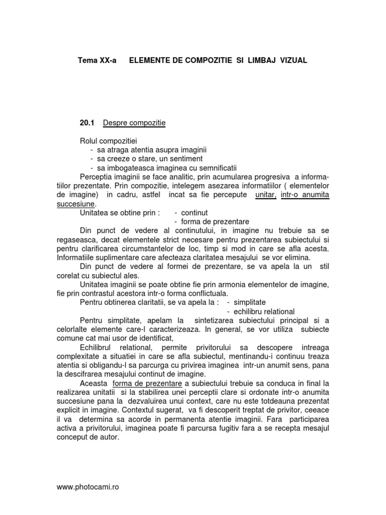 Tema 20 Compozitie | PDF