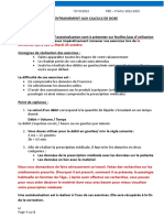 Entrainement Calculs de Dose Et Auto Évaluation N°1