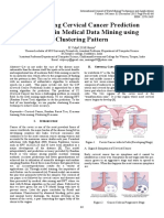 A Pioneering Cervical Cancer Prediction Prototype in Medical Data Mining Using Clustering Pattern