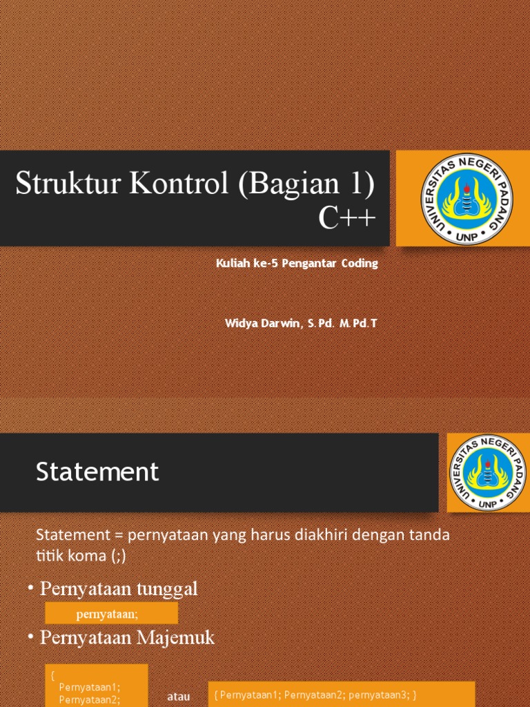 Struktur Kontrol dalam C++: Flow Control | PDF