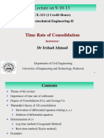 Time Rate of Consolidation