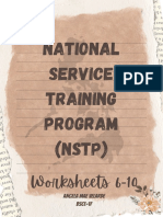National Service Training Program (NSTP) Worksheets 6-10