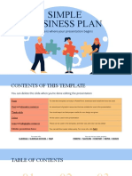 Simple Business Plan - by Slidesgo