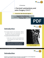ISMT 12 - Day 402 - Rita - Posterior Cervical Laminectomy and Fusion Surgery C3-C7