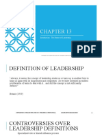 Chap 013 Introduction The Nature of Leadership
