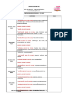 Cronograma semanal de atividades para 1o ano de escola