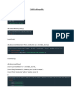 Experiment No.8 MongoDB CRUD