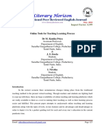 Online Tools For Teaching Learning Process by DR M. Kanika Priya and J. S. Sreela and I. Nivetha