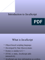 Intro To Javascript