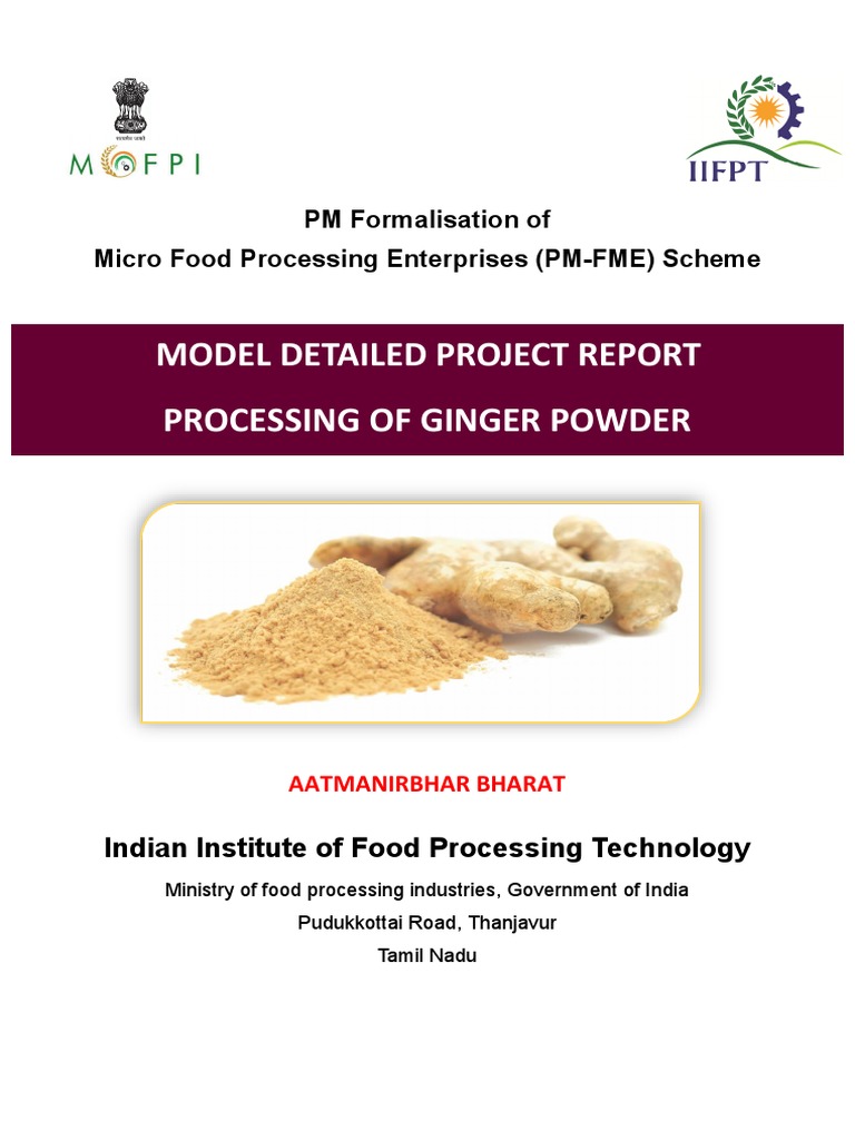 DPR - Ginger Powder | PDF | Ginger | Magnesium
