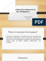 Curriculum Development in The Philippines