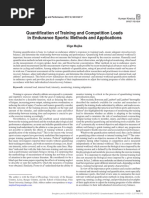 Quantification of Training and Competition Loads