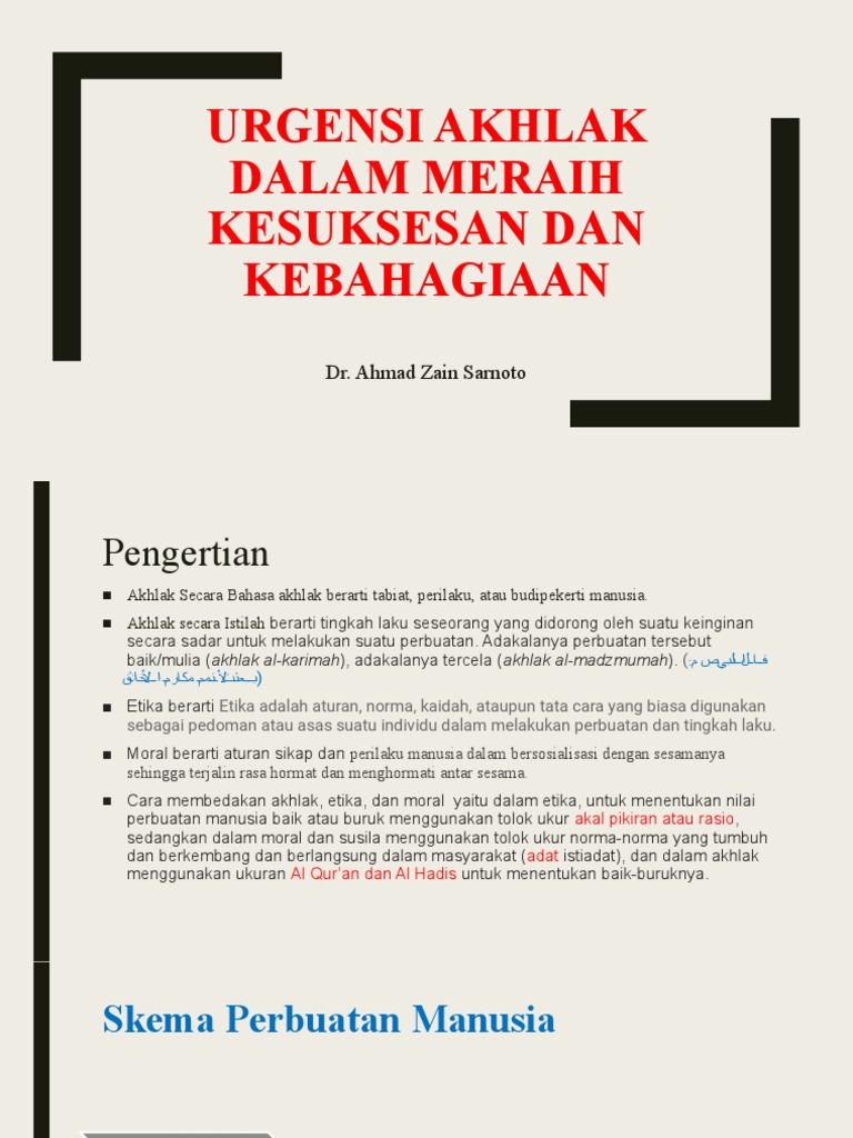 Materi-10-Urgensi Akhlak Dan Etika Dalam Meraih Kesuksesan Dan ...
