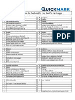 Criterio de Evaluación estadisticos deportes