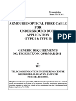 TEC-GR-TX-OFC-020-01-MAR-11 - Armoured UG Fiber Cable