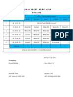 Jadwal Kelas 2