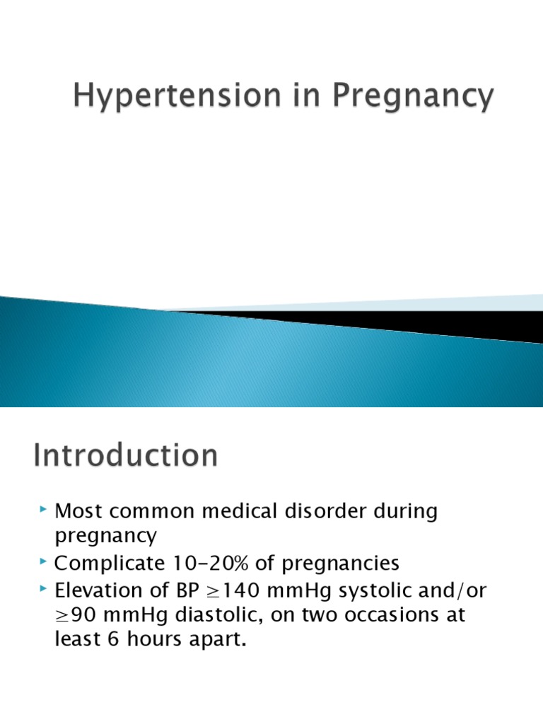 Hypertension in Pregnancy - P | PDF | Hypertension | Blood Pressure