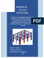 Memoria de Calculo de Estructuras