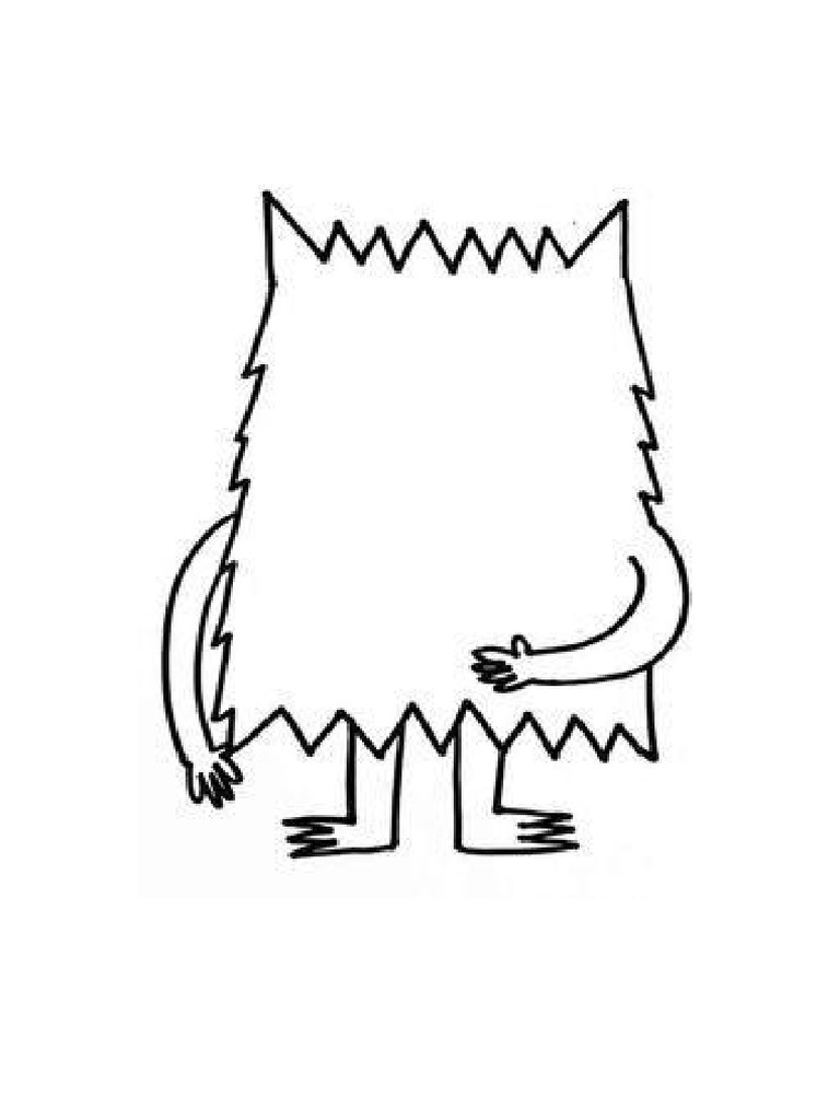 Monstro Das Emoções - em Branco | PDF