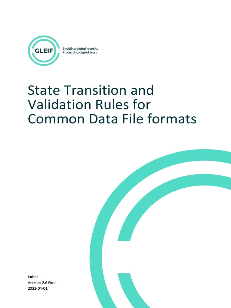 2022 04 01 - State Transition Validation Rules - v2.6 Final | PDF ...