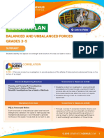 Balanced and Unbalanced Forces Lesson Plan GG