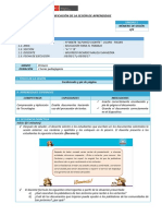 Planificación de La Sesión de Aprendizaje