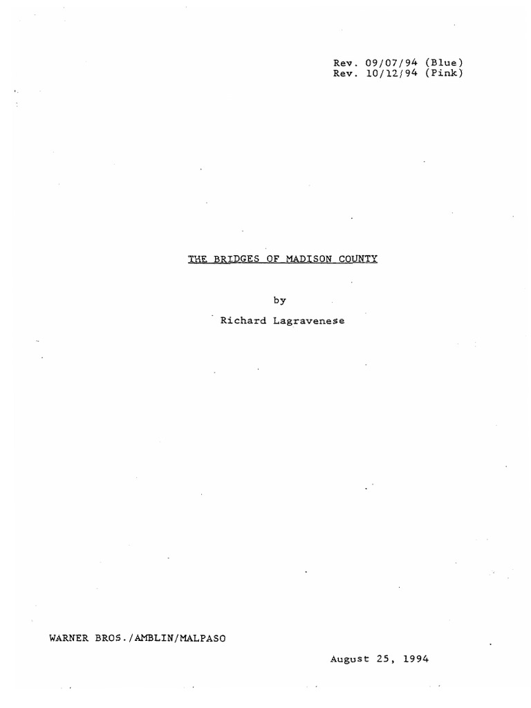 Bridges of Madison County PDF