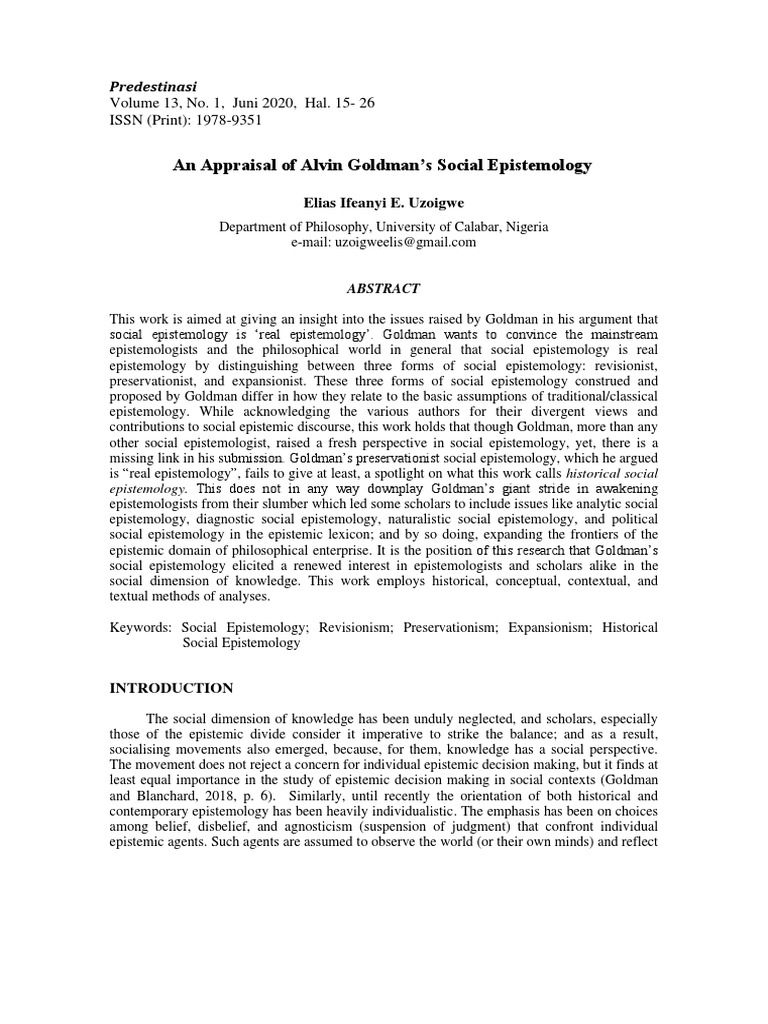 2 PB | PDF | Social Epistemology | Epistemology