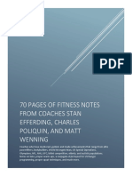 70 Pages of Fitness Notes - A Collection