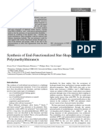 2001 Synthesis of End Functionalized Star Shaped Poly (Methylthiirane) S