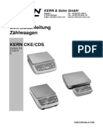 Betriebsanleitung Zählwaagen KERN CKE/CDS