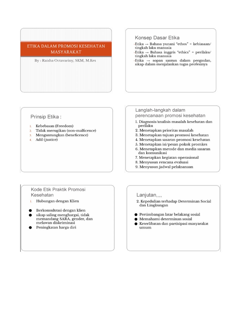 Advokasi Dan Promkes | PDF