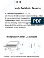 Introduction Switched Capacitor Circuits