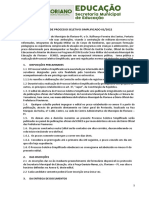 Edital de Processo Seletivo Simplificado 01/2022: Disposições Preliminares