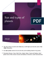 Sun and Types of Planets - Grade V