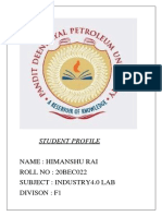 STUDENT PROFILE: HIMANSHU RAI'S EXPERIMENTS