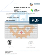 Constancia de Capacitacion - Primeros Auxilios Enero 2022