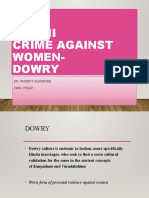 Dowry Death and Harassment in India