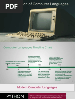 The Evolution of Computer Languages