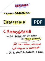 Cronograma, Planejamento