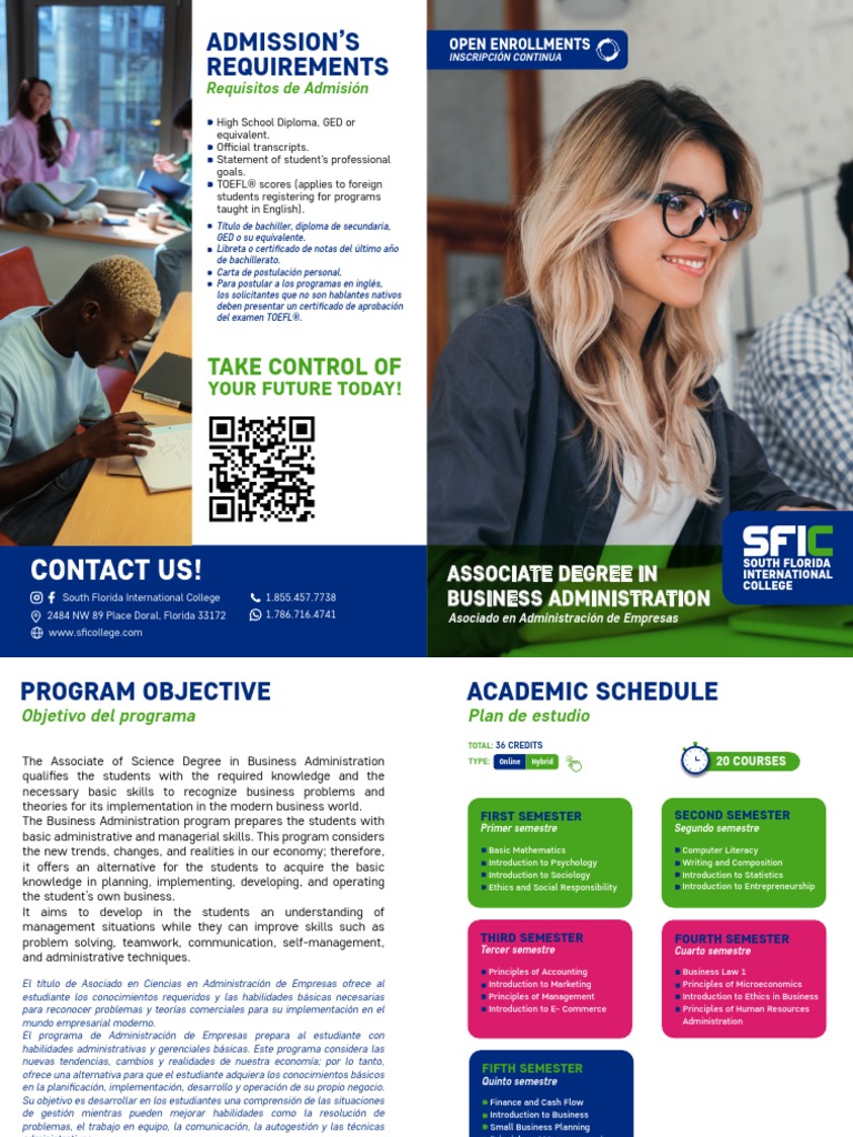 Associate Degree in Business Administration PDF Academic Degree