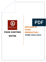 Food Costing Notes Final