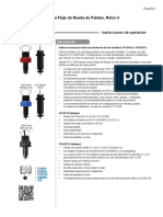 Signet 515-2536 Rotor-X Flow Sensors (Spanish)