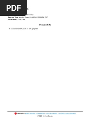 Sanderson and Russell, 24 O.R. (2d) 429