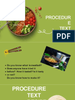 Procedure Text Recipe