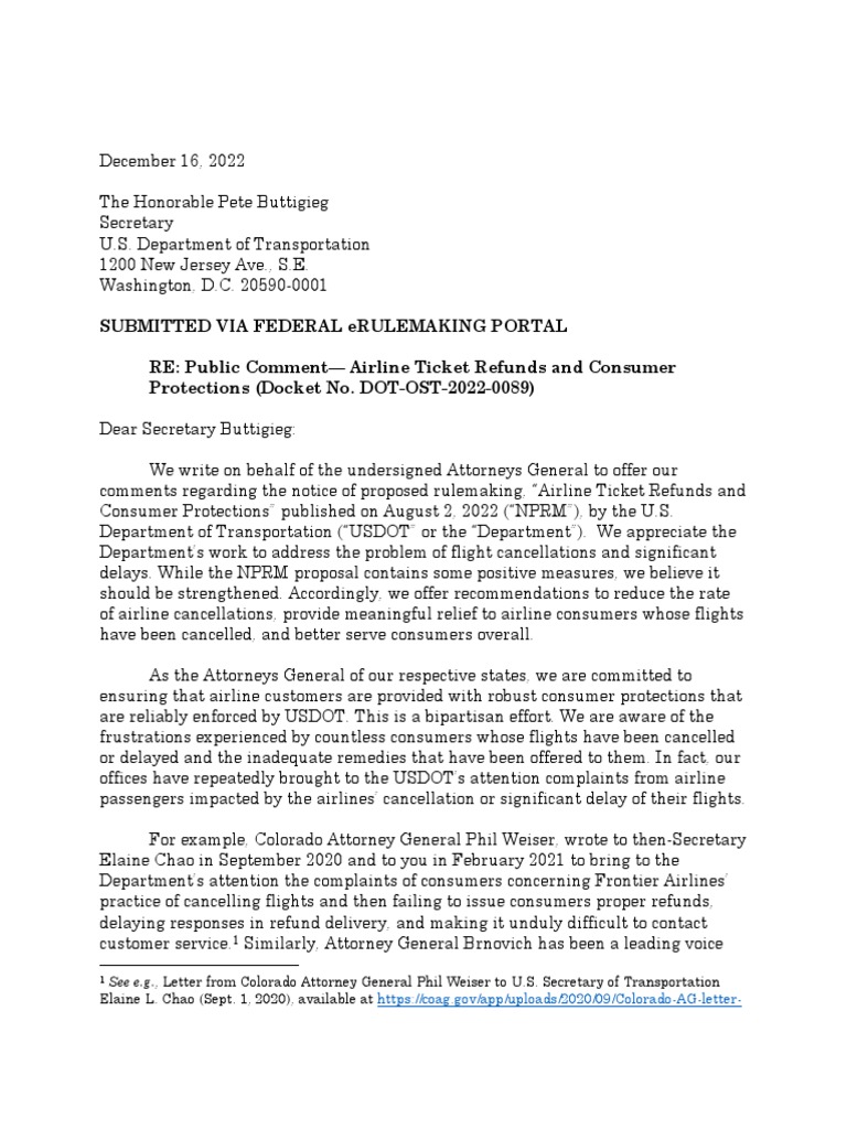 Usdot nprm final 34 ags corrected pdf airlines consumer protection