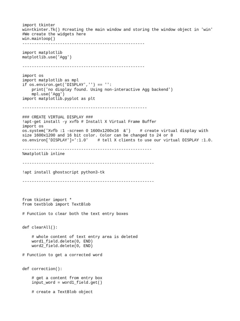 Auto corrector code in python pdf graphical user interfaces